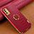 Coque Luxe Cuir Housse Etui XD1 pour Samsung Galaxy A41 Rouge