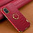 Coque Luxe Cuir Housse Etui XD1 pour Samsung Galaxy A71 5G Rouge