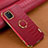 Coque Luxe Cuir Housse Etui XD1 pour Samsung Galaxy A81 Rouge