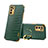 Coque Luxe Cuir Housse Etui XD2 pour Oppo A16s Vert