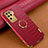 Coque Luxe Cuir Housse Etui XD2 pour Oppo A94 4G Rouge