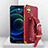 Coque Luxe Cuir Housse Etui XD2 pour Realme C12 Rouge