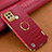 Coque Luxe Cuir Housse Etui XD2 pour Realme C21 Rouge