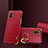 Coque Luxe Cuir Housse Etui XD2 pour Samsung Galaxy A71 5G Rouge