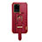 Coque Luxe Cuir Housse Etui XD2 pour Samsung Galaxy S20 Ultra Rouge