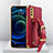 Coque Luxe Cuir Housse Etui XD2 pour Vivo iQOO U1 Rouge