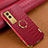 Coque Luxe Cuir Housse Etui XD2 pour Vivo V21e 5G Rouge