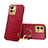 Coque Luxe Cuir Housse Etui XD2 pour Vivo V25 5G Rouge