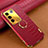 Coque Luxe Cuir Housse Etui XD2 pour Vivo V27 5G Rouge