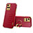 Coque Luxe Cuir Housse Etui XD2 pour Vivo Y21t Rouge