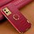 Coque Luxe Cuir Housse Etui XD2 pour Vivo Y33e 5G Rouge