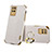 Coque Luxe Cuir Housse Etui XD3 pour Realme 8 5G Blanc