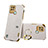 Coque Luxe Cuir Housse Etui XD3 pour Realme C21 Blanc