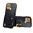 Coque Luxe Cuir Housse Etui XD3 pour Realme C21 Noir