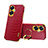 Coque Luxe Cuir Housse Etui XD3 pour Realme C55 Rouge