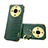 Coque Luxe Cuir Housse Etui XD3 pour Realme Narzo 60 5G Vert