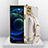 Coque Luxe Cuir Housse Etui XD4 pour Realme C21 Blanc