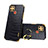 Coque Luxe Cuir Housse Etui XD4 pour Realme C25 Noir