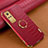 Coque Luxe Cuir Housse Etui XD4 pour Vivo Y51A Rouge