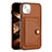 Coque Luxe Cuir Housse Etui Y01B pour Apple iPhone 14 Plus Marron