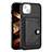 Coque Luxe Cuir Housse Etui Y01B pour Apple iPhone 15 Noir