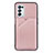 Coque Luxe Cuir Housse Etui Y01B pour Oppo A54 5G Or Rose