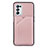 Coque Luxe Cuir Housse Etui Y01B pour Oppo A93 5G Or Rose