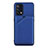 Coque Luxe Cuir Housse Etui Y01B pour Oppo A95 4G Bleu
