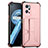 Coque Luxe Cuir Housse Etui Y01B pour Oppo A96 4G Or Rose