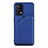 Coque Luxe Cuir Housse Etui Y01B pour Oppo F19 Bleu