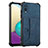 Coque Luxe Cuir Housse Etui Y01B pour Samsung Galaxy A02 Bleu
