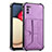 Coque Luxe Cuir Housse Etui Y01B pour Samsung Galaxy A03s Violet