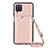 Coque Luxe Cuir Housse Etui Y01B pour Samsung Galaxy A12 5G Or Rose