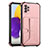 Coque Luxe Cuir Housse Etui Y01B pour Samsung Galaxy A52 5G Or Rose