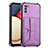 Coque Luxe Cuir Housse Etui Y01B pour Samsung Galaxy F02S SM-E025F Violet