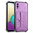 Coque Luxe Cuir Housse Etui Y01B pour Samsung Galaxy M02 Violet