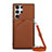 Coque Luxe Cuir Housse Etui Y01B pour Samsung Galaxy S21 Ultra 5G Marron