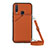 Coque Luxe Cuir Housse Etui Y01B pour Vivo Y11 Marron