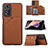 Coque Luxe Cuir Housse Etui Y01B pour Xiaomi Mi 11i 5G (2022) Marron