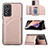 Coque Luxe Cuir Housse Etui Y01B pour Xiaomi Poco X4 NFC Or Rose