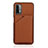 Coque Luxe Cuir Housse Etui Y01B pour Xiaomi Redmi 9 Power Marron