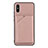 Coque Luxe Cuir Housse Etui Y01B pour Xiaomi Redmi 9AT Or Rose