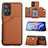 Coque Luxe Cuir Housse Etui Y01B pour Xiaomi Redmi Note 11 5G Marron