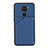 Coque Luxe Cuir Housse Etui Y01B pour Xiaomi Redmi Note 9 Bleu