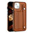 Coque Luxe Cuir Housse Etui Y02B pour Apple iPhone 13 Marron