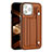 Coque Luxe Cuir Housse Etui Y02B pour Apple iPhone 13 Pro Marron