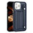 Coque Luxe Cuir Housse Etui Y02B pour Apple iPhone 13 Pro Max Bleu