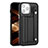 Coque Luxe Cuir Housse Etui Y02B pour Apple iPhone 13 Pro Max Noir