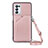 Coque Luxe Cuir Housse Etui Y02B pour Oppo A54 5G Or Rose