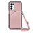 Coque Luxe Cuir Housse Etui Y02B pour Oppo A93 5G Or Rose
